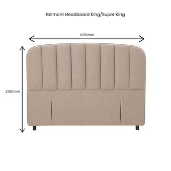Belmont King Headboard - Khaki