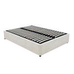 Denver Gas Lift Storage Bed Base (Beige) - Super King (W183 x H35 x D208 CM)