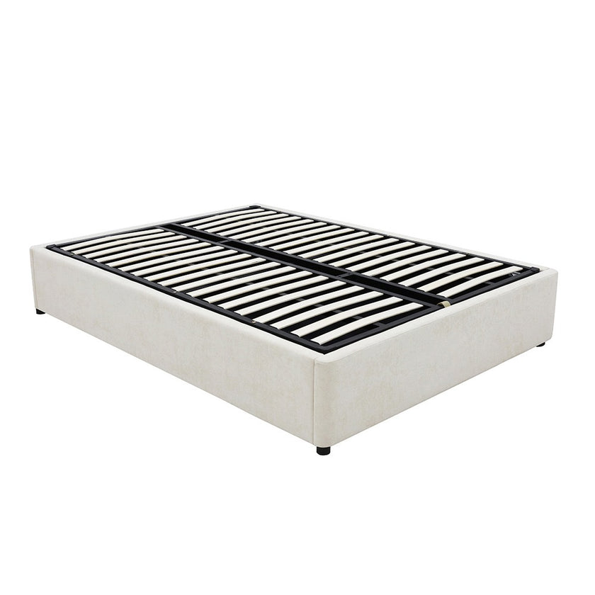 Denver Gas Lift Storage Bed Base (Beige) - Queen (W153 x H35 x D208CM)