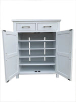 White Alice Shoe Cabinet (W800 D400 H1000mm)