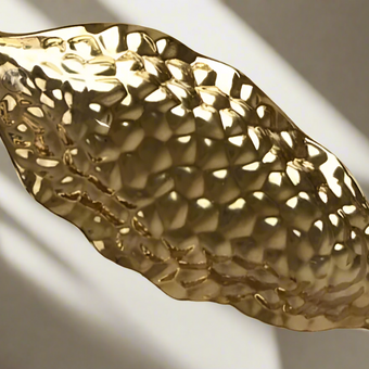 Gold Leaf Plate Small
