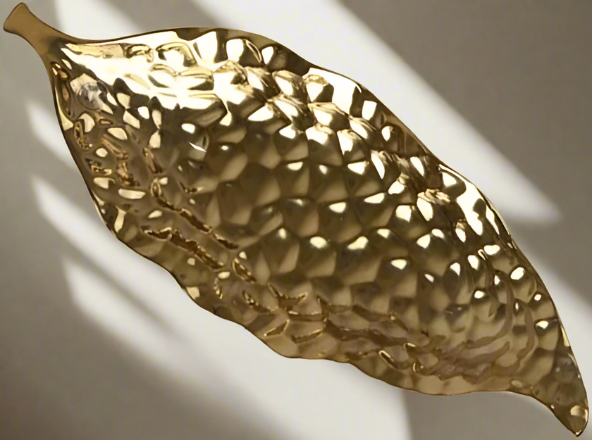 Gold Leaf Plate Small