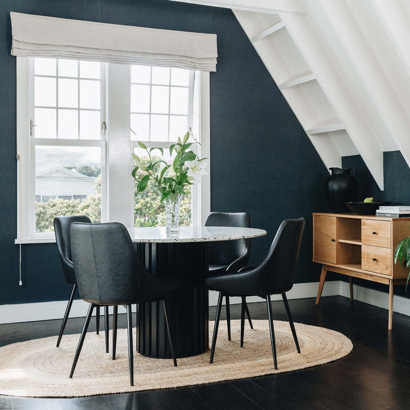 Bari Dining Chair- Black PU