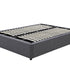 Denver Gas Lift Storage Bed Base (Grey) - Double (W137 x H35 x 208 CM)