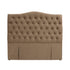 Milton Upholstered Buttoned Headboard (Brown) - Queen (W1540 H1400 D130mm)