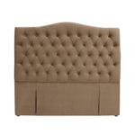 Milton Upholstered Buttoned Headboard (Brown) - King (W1690 H1400 D130mm)