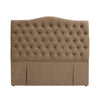 Milton Upholstered Buttoned Headboard (Brown) - King (W1690 H1400 D130mm)
