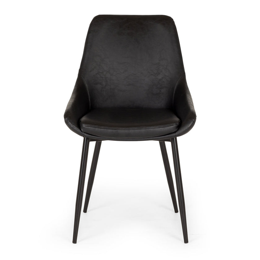 Bari Dining Chair- Black PU