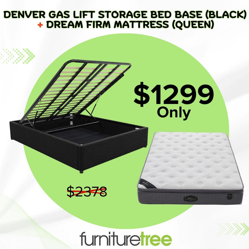 Denver Dream Firm Queen Deal- Black