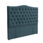 Milton Upholstered Buttoned Headboard (Green) - Double (W1370 H1400 D130mm)