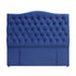 Milton Upholstered Buttoned Headboard (Blue) - Queen (W1540 H1400 D130mm)