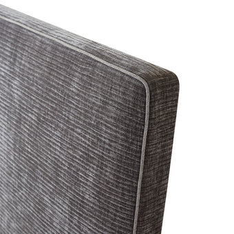 Picton Bed Base with Headboard (Grey) - Queen (W154 x H120 x D213 CM)