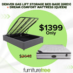 Denver Storage Bed with Dream Comfort Deal- King