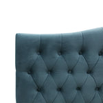 Milton Upholstered Buttoned Headboard (Green) - Double (W1370 H1400 D130mm)