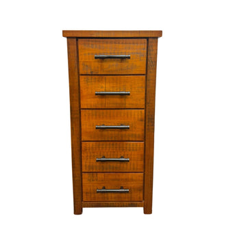 Woodside 5 Drawer Slimboy (W590 D450 H1265mm)