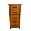 Woodside 5 Drawer Slimboy (W590 D450 H1265mm)