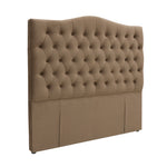 Milton Upholstered Buttoned Headboard (Brown) - King (W1690 H1400 D130mm)