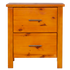 Alice 2 Drawer Bedside - Stained