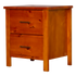 Alice 2 Drawer Bedside - Stained