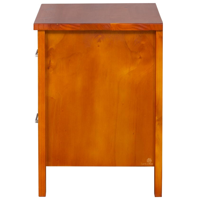 Alice 2 Drawer Bedside - Stained