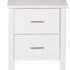 White Alice 2 Drawer Bedside