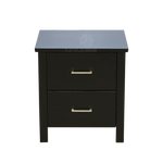 Black Alice 2 Drawer Bedside (W540 D420 H600mm)