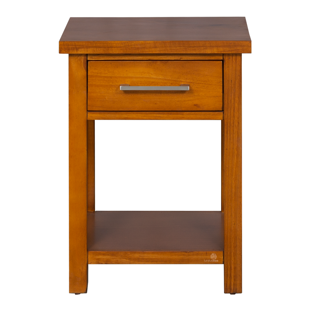Maestro 1 Drawer Bedside Warm Honey Stain