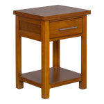Maestro 1 Drawer Bedside Warm Honey Stain