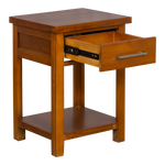 Maestro 1 Drawer Bedside Warm Honey Stain