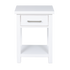 New Master 1 Drawer Bed side White