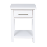 New Maestro 1 Drawer Bed side White (W420 D360 H590 mm)