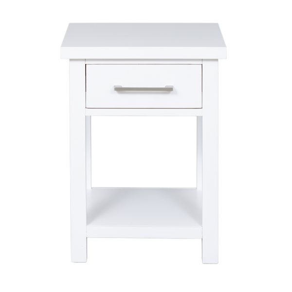 New Maestro 1 Drawer Bed side White (W420 D360 H590 mm)