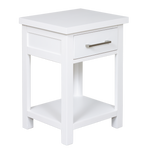 New Maestro 1 Drawer Bed side White (W420 D360 H590 mm)