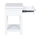 New Maestro 1 Drawer Bed side White (W420 D360 H590 mm)