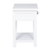 New Master 1 Drawer Bed side White