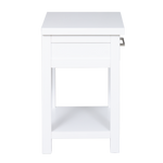 New Maestro 1 Drawer Bed side White (W420 D360 H590 mm)