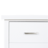 New Master 3 Drawer Bedside White (Long Handle)