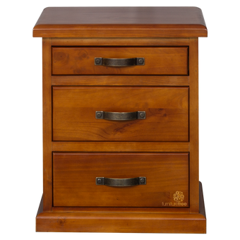 Felton 3 Drawer Bedside Cabinet