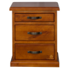 Elmont 3 Drawer Bedside Cabinet (W530 D450 H660mm)