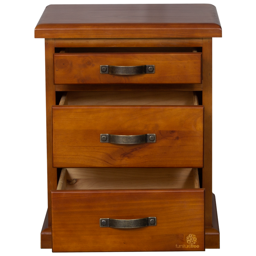 Felton 3 Drawer Bedside Cabinet