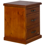 Elmont 3 Drawer Bedside Cabinet (W530 D450 H660mm)