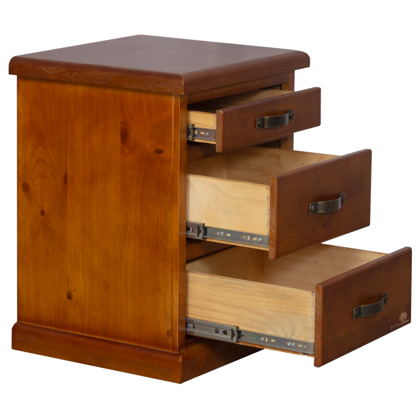 Felton 3 Drawer Bedside Cabinet