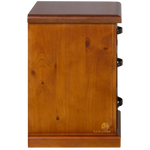 Elmont 3 Drawer Bedside Cabinet (W530 D450 H660mm)
