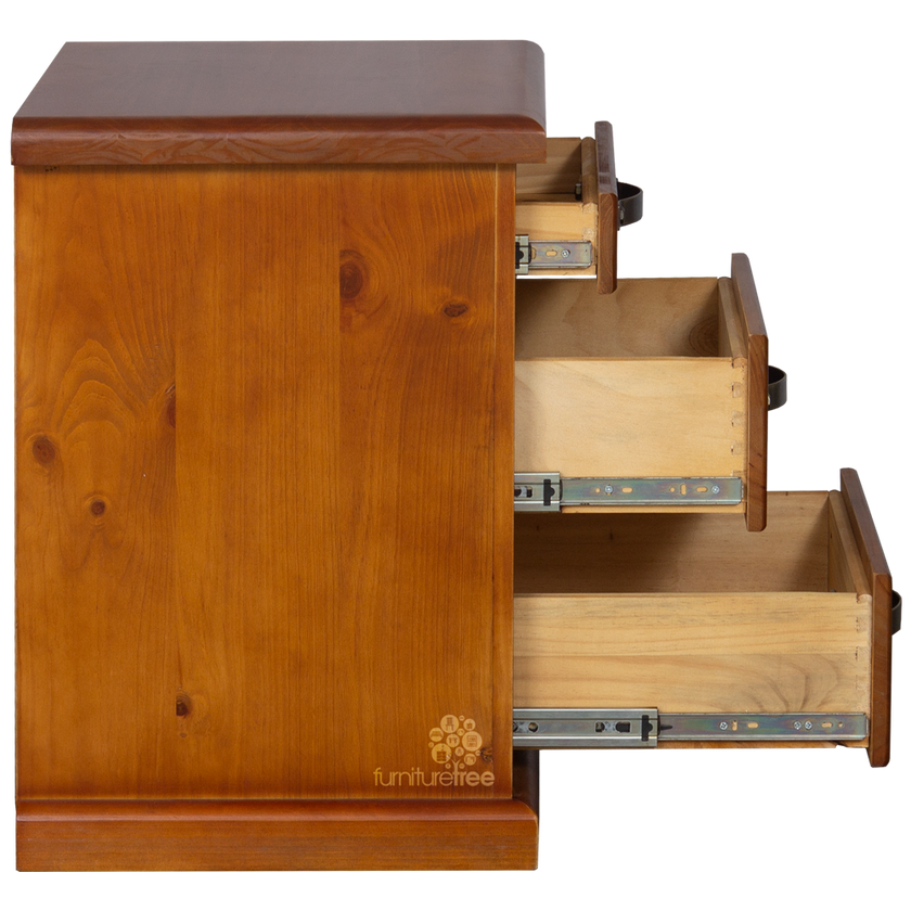 Felton 3 Drawer Bedside Cabinet