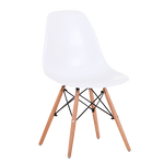 Aero White Padded Dining Chair *Kd (W465 D520 H440/800mm (Seat/back))