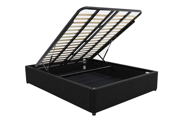 Denver Gas Lift Storage Bed Base (Black) - King (W167 x H35 x D208CM)