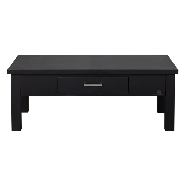 Spring 1 Drawer Black Coffee Table (W1100 D550 H420 mm)