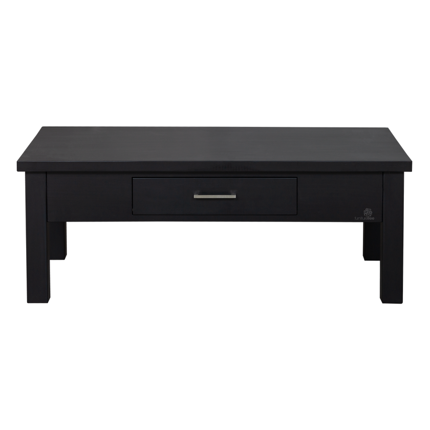 Spring 1 Drawer Black Coffee Table