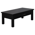 Spring 1 Drawer Black Coffee Table (W1100 D550 H420 mm)