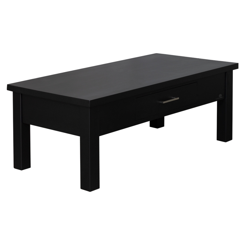Spring 1 Drawer Black Coffee Table